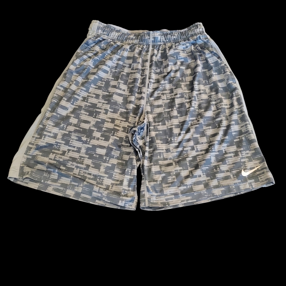 NIKE TRAINING SHORTS 10" GREY SIZE LARGE